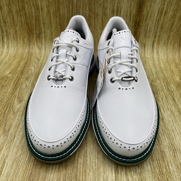 Adidas MC80 Spikeless Mens Size 6 Womens 7 Golf Shoes White Green Wingtip IE3526